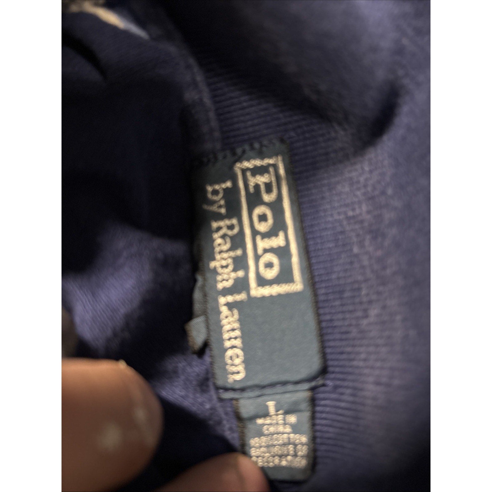 2000's Polo Ralph Lauren Men's Blue Striped Collared Short Sleeve Polo Shirt L