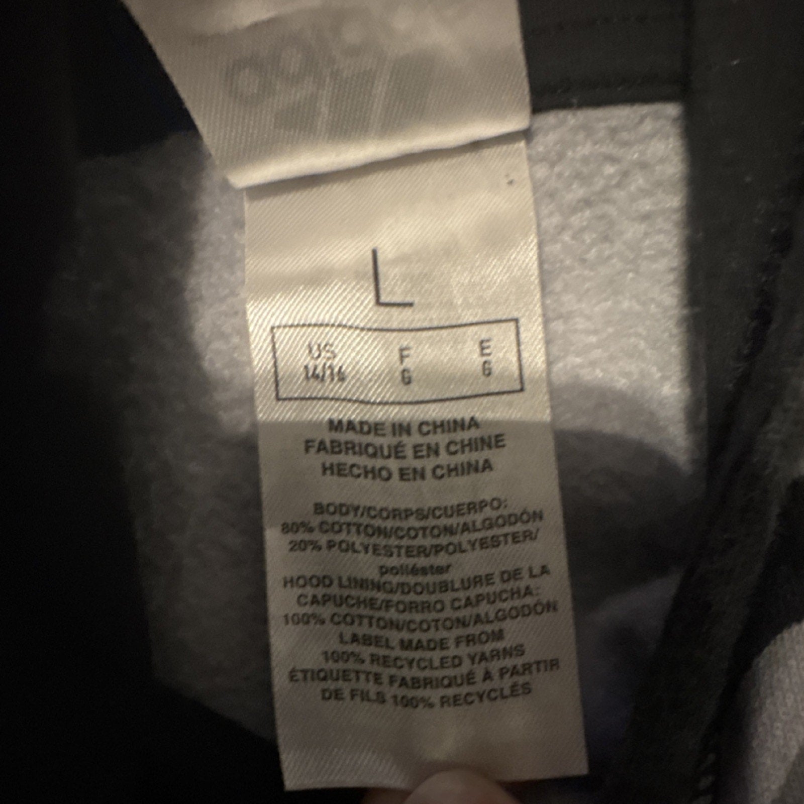 adidas Camouflage Logo Fleece Pullover Hoodie boys Regular Fit Size L